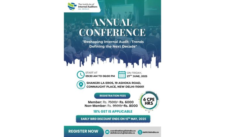 Annual Conference 2025: Join the IIA Delhi Chapter on June 27, 2025